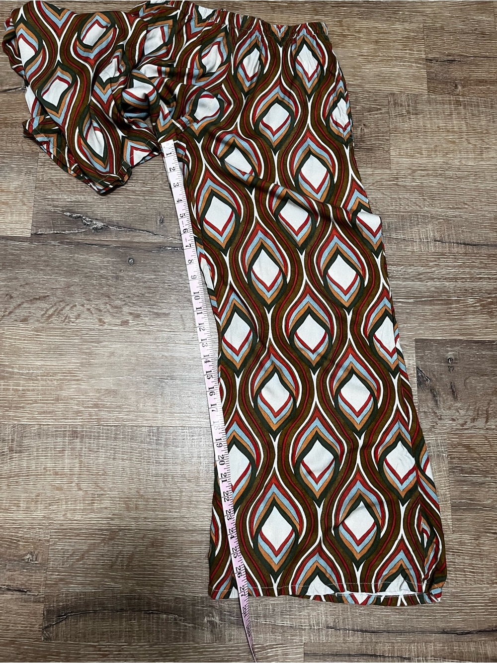 Bryn Walker Osca Mod Geo Woven Wide Leg Pants Size Small Retro Boho - Picture 8 of 9